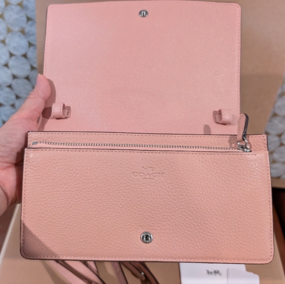 Coach Shoulder Bag Leather pink 🩷 - Picture 3 of 5